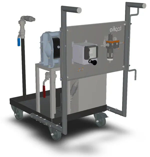 A rendering of the mobile CIP system for Aspall Cider