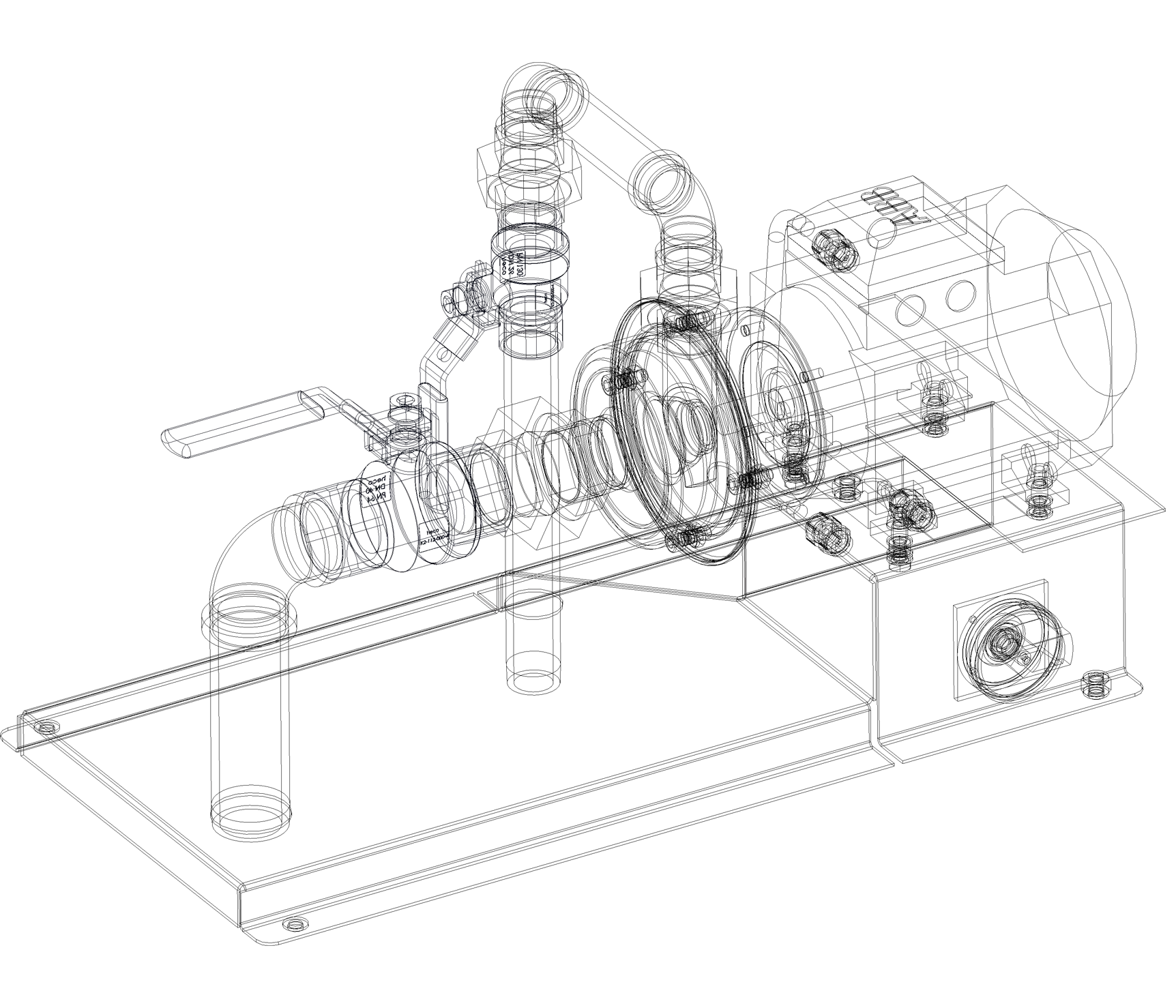 a picture of a technical drawing of a tapflo pump system