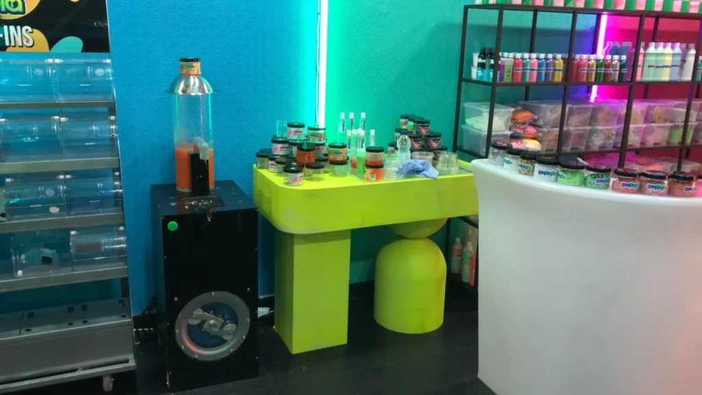 A picture of the Gootopia Slime Vending Machine featuring a Tapflo PTL25 Low Pressure Peristaltic Pump