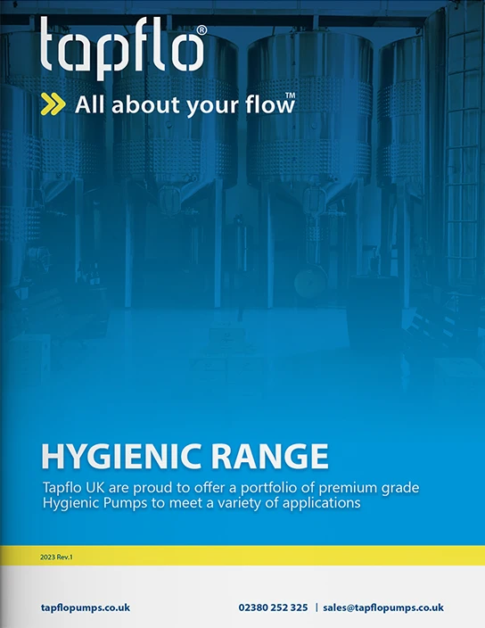 Hygienic range paper catalogue front cover