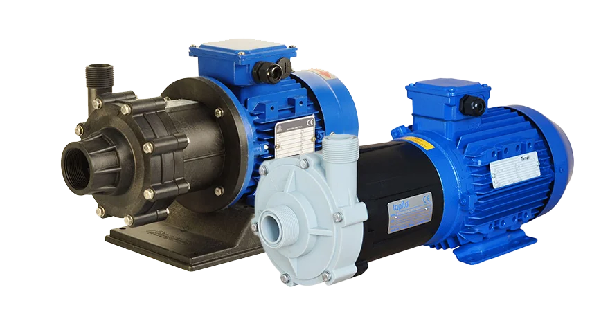 a picture of two pumps within Tapflo's Magnetically Driven Range