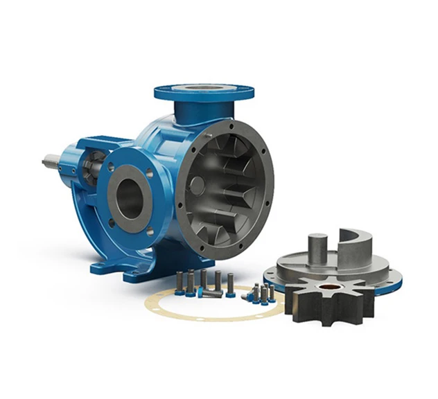 A picture of the internal parts of our Magnetically Dirven Internal Eccentric Gear Pump