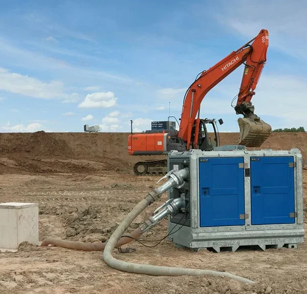 BA100K D193 sewage Diesel On a construction site