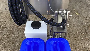 A photo of a Trolley Mounted Mobile Decanting System