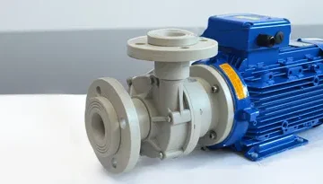 A photo of a CTP Mechanically Sealed Plastic Centrifugal Pump