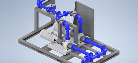 A render of a Centrifugal Pump System