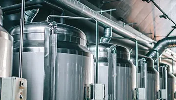 A photo of tanks at a brewery