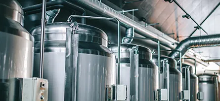 A photo of tanks at a brewery