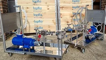 A photo of Flexible Impeller Pumps on a trolley