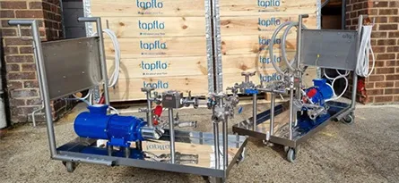 A photo of Flexible Impeller Pumps on a trolley