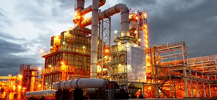 A photo of a Oil Refinery plant