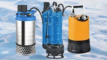 a photo of a range of submersible pumps