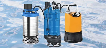 a photo of a range of submersible pumps