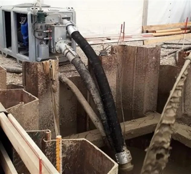 BV110-D280 Electrically Driven Bentonite Pump On Site