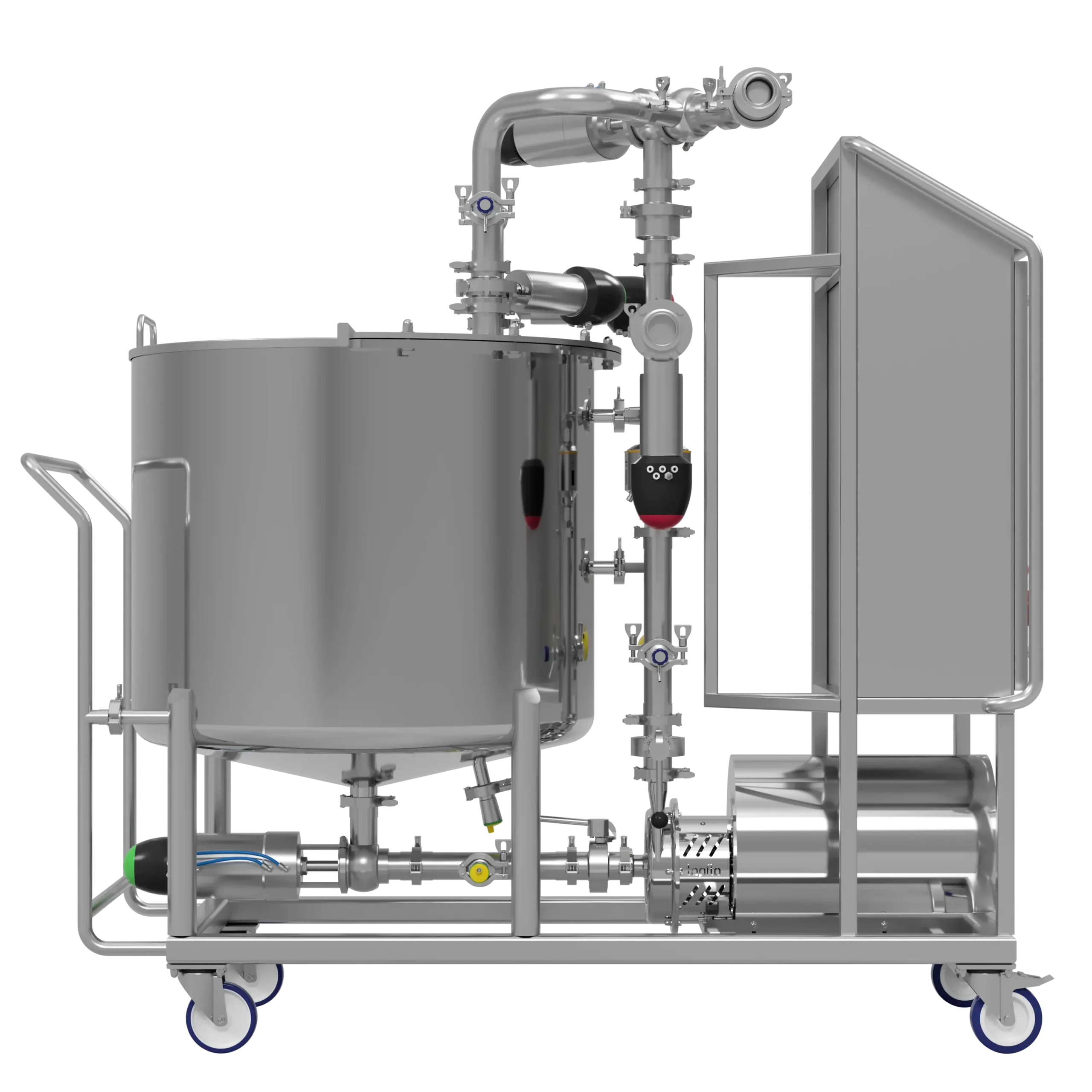 Mobile CIP System Trolley Mounted Side View