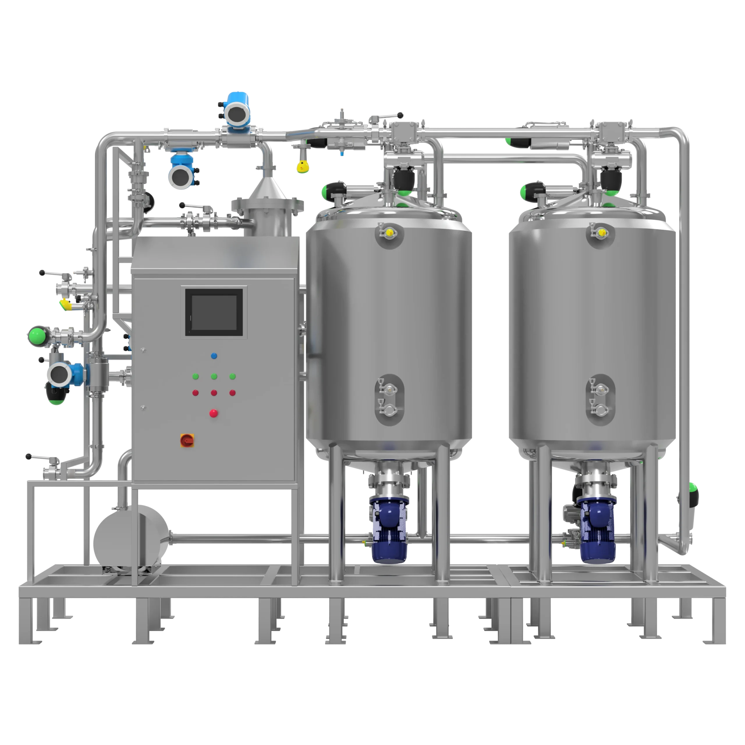 Modular CIP System 2 Tanks Front View